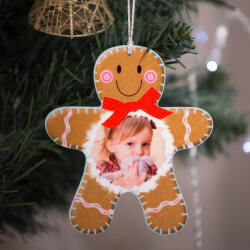 NagyAjándék Fényképes karácsonyfadísz, Mézi