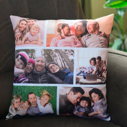NagyAjándék Egyedi fényképes kispárna 6 képpel
