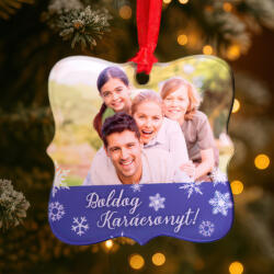 NagyAjándék Fényképes karácsonyfadísz