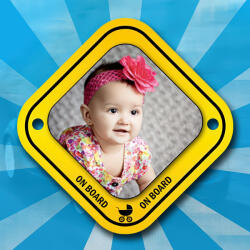 NagyAjándék Fényképes baby on board tábla - nagyajandek - 2 890 Ft