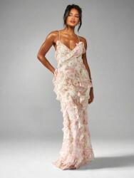 Missguided Mintás Ruha Maxi Vállpántokkal (XL) (607737)