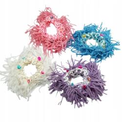  Dekoratív fonott hajgumi 4 db (0176-22 AS)