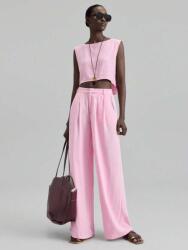 Shein Rózsaszín Alkalmi Nadrág Felső Szett (xs) (608623)