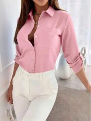 Shein Rózsaszín Felhajtott Ujjú Ing (M) (606750)