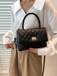 Shein Fekete Steppelt Kézitáska (607172)