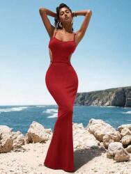 Shein Piros Maxi Ruha Cut Out (s) (605689)