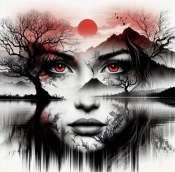 NORIMPEX - Puzzle Tablou Diamant: Femeie în lac 30x40cm - 1 - 39 piese