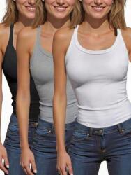 Shein Színes Bordázott Felső 3PACK (s) (605669)