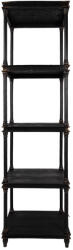 Clayre & Eef Raft lemn negru vintage 55x40x210 cm (5H0749Z) Raft