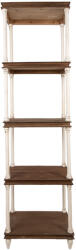 Clayre & Eef Raft lemn alb maro vintage 55x40x210 cm (5H0749W) Raft
