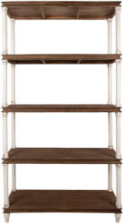 Clayre & Eef Raft lemn alb maro vintage 110x40x210 cm (5H0748W) Raft
