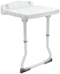 SUNDO Scaun de baie SUNDO cu montare pe perete, greutate maxima 110 Kg, inaltime maxima 53 cm, Alb