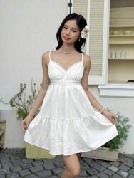 Shein Krémszínű Hímzett Ruha (15L) (606497)