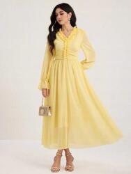 Shein Sárga MIDI Ruha (M) (608706)