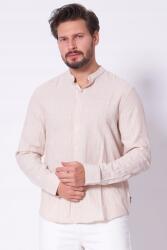 Michael Kors Bézs csíkos lenvászon ing Michael Kors CS5409XHG8 M (CS5409XHG8 DUNE)