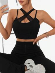 Shein Fekete Vállpántos Felső (L) (607001)