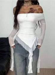 Shein Fehér Nyitott Vállú Felső (L) (605678)