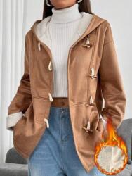 Shein Barna Bélelt Kapucnis Kabát (L) (608084)