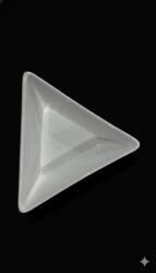  Bol triunghiular din portelan alb, 26cm, design modern, pentru servire aperitive salate (0215114406)
