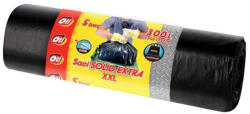 OTI Saci SOLID EXTRA cu urechi de prindere, 300L, negru, 5 buc. rola (021699)
