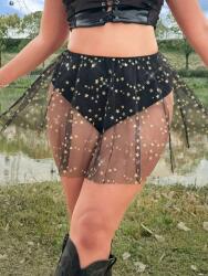 Shein Fekete Alsónadrág Szoknya 2 Az 1-BEN(2XL) (607456)