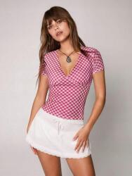 Shein Kétszínű Kockás Póló (M) (608298)