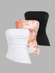 Shein Aszimmetrikus Felsők 3PACK (M) (607963)