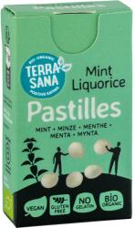 Terrasana Bomboane din lemn dulce, Liqourice si menta, fara gluten bio 25g