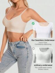 Shein Ecru Félmerevítős Melltartó (L) (608643)