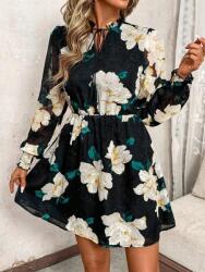 Shein Fekete Ruha Hosszú Ujjú Minta (XL) (608619)