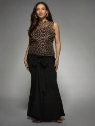 Missguided Fekete Megkötős Maxi Szoknya (3XL) (607194)