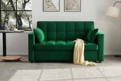  Canapea extensibila 2 locuri 140x77x90 cm Tapitata Catifea Verde Model One (cod: 25085) (C3270-1673) Canapea