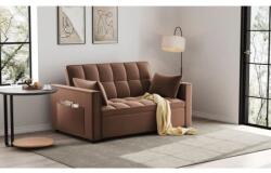  Canapea extensibila 2 locuri 140x77x90 cm Tapitata Catifea Maro Model One (cod: 25085) (C3133-7384) Canapea