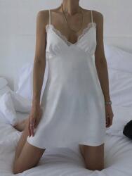 Dazy Fehér Szatén Ruha Csipke (XL) (605553)