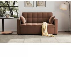  Canapea extensibila 2 locuri 140x77x90 cm Tapitata Catifea Maro Model One (cod: 25085) (C3133-1655) Canapea