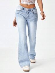 Shein Világoskék Farmer Zsebek (32) (607392)