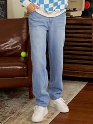 Shein Kék Egyenes Farmernadrág (36) (605493)