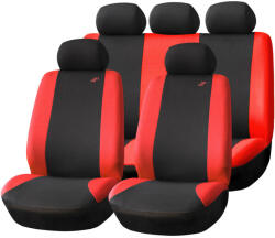 AMiO Univerzális autóülés huzat szett fekete - piros kárpit (04605)