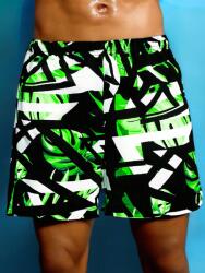 Shein Fekete Mintás Strand Rövidnadrág (9L) (606884)