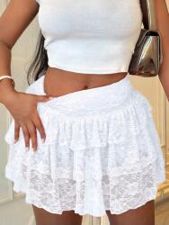 Shein Fehér Rövidnadrág Szoknya 2 Az 1-BEN(S) (607807)