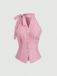 Shein Kétszínű Csíkos Felső (M) (607841)