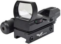 JS-Tactical Red dot multi-reticul cu laser rosu JS-Tactical