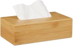 Relaxdays Cutie pentru șervețele cosmetice Relaxdays din bambus, 27, 5 cm (10028277)