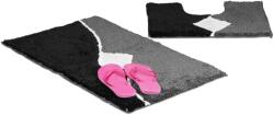 Relaxdays Set de baie Relaxdays, model grafic, 2 piese (10035783) Covor baie
