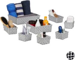 Relaxdays Coș de depozitare Relaxdays, set de 8 (10037372)
