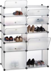 Relaxdays Suport pentru pantofi din plastic Relaxdays cu 12 compartimente (10037268) Pantofar