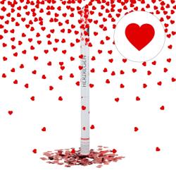 Relaxdays Confetti de petrecere 80 cm Inimioare rosii (10021884)