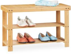 Relaxdays Suport pentru pantofi Relaxdays din bambus cu scaun (10052935) Pantofar