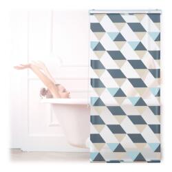 Relaxdays Jaluzea de duș Relaxdays cu design geometric (10054891) Perdea de dus