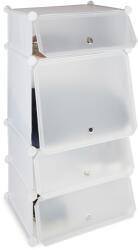Relaxdays Suport pentru pantofi din plastic Relaxdays cu 4 compartimente (10032925) Pantofar